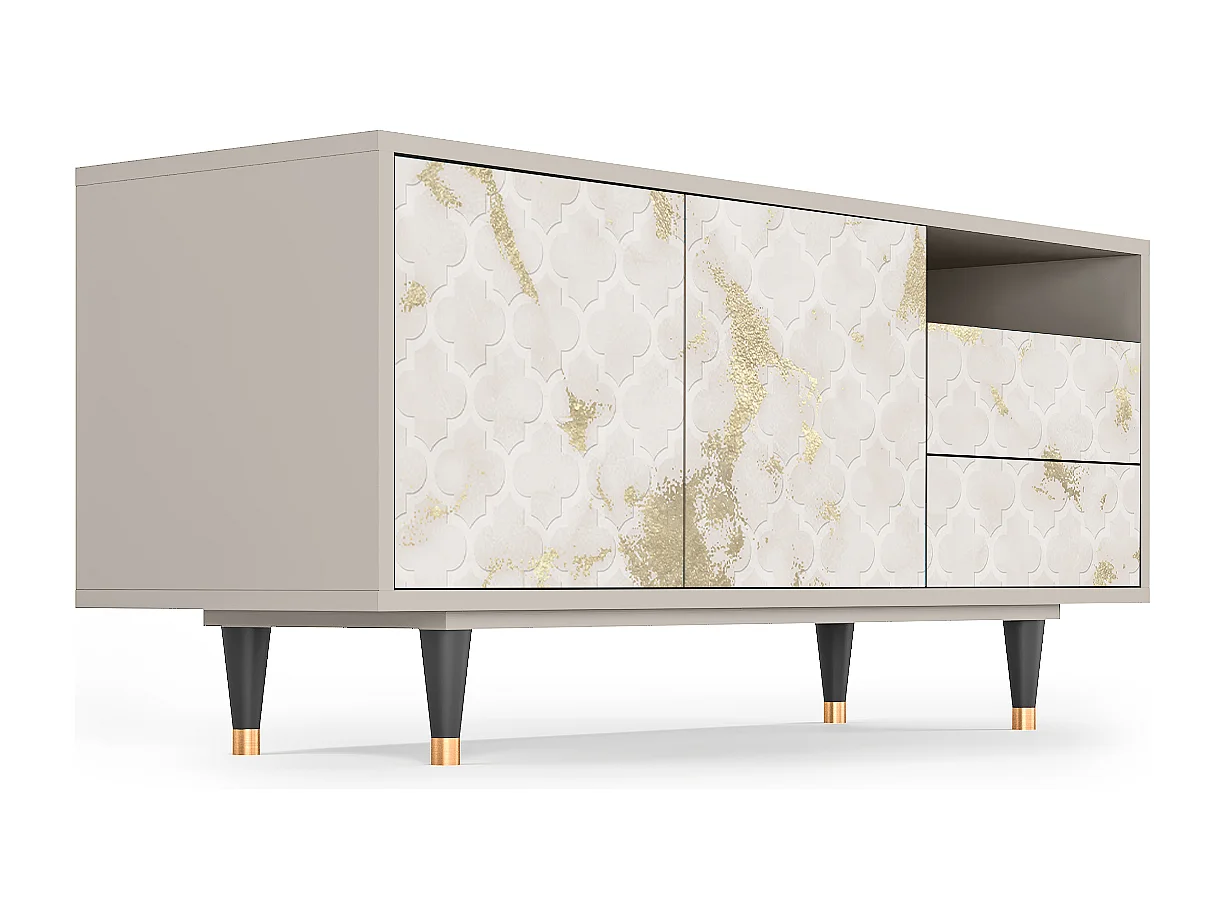 Meuble TV - 125х56х41 cm - T7 - Sahara desert, Sable