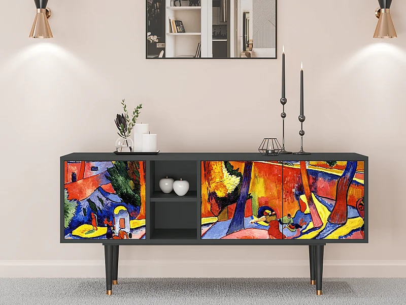 Mobile TV - 150х69х41 cm - T5 - The Turning Road, Antracite