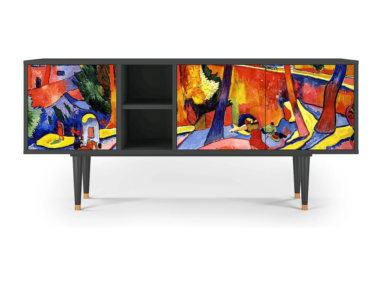 Mobile TV - 150х69х41 cm - T5 - The Turning Road, Antracite