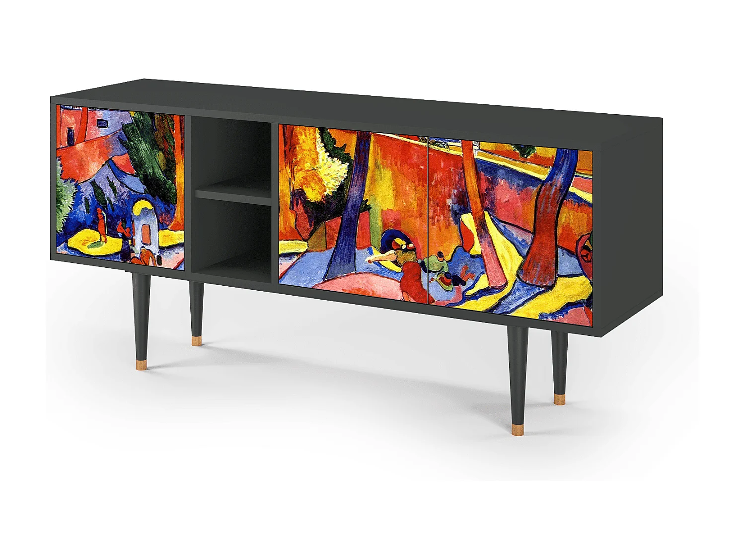 Mobile TV - 150х69х41 cm - T5 - The Turning Road, Antracite