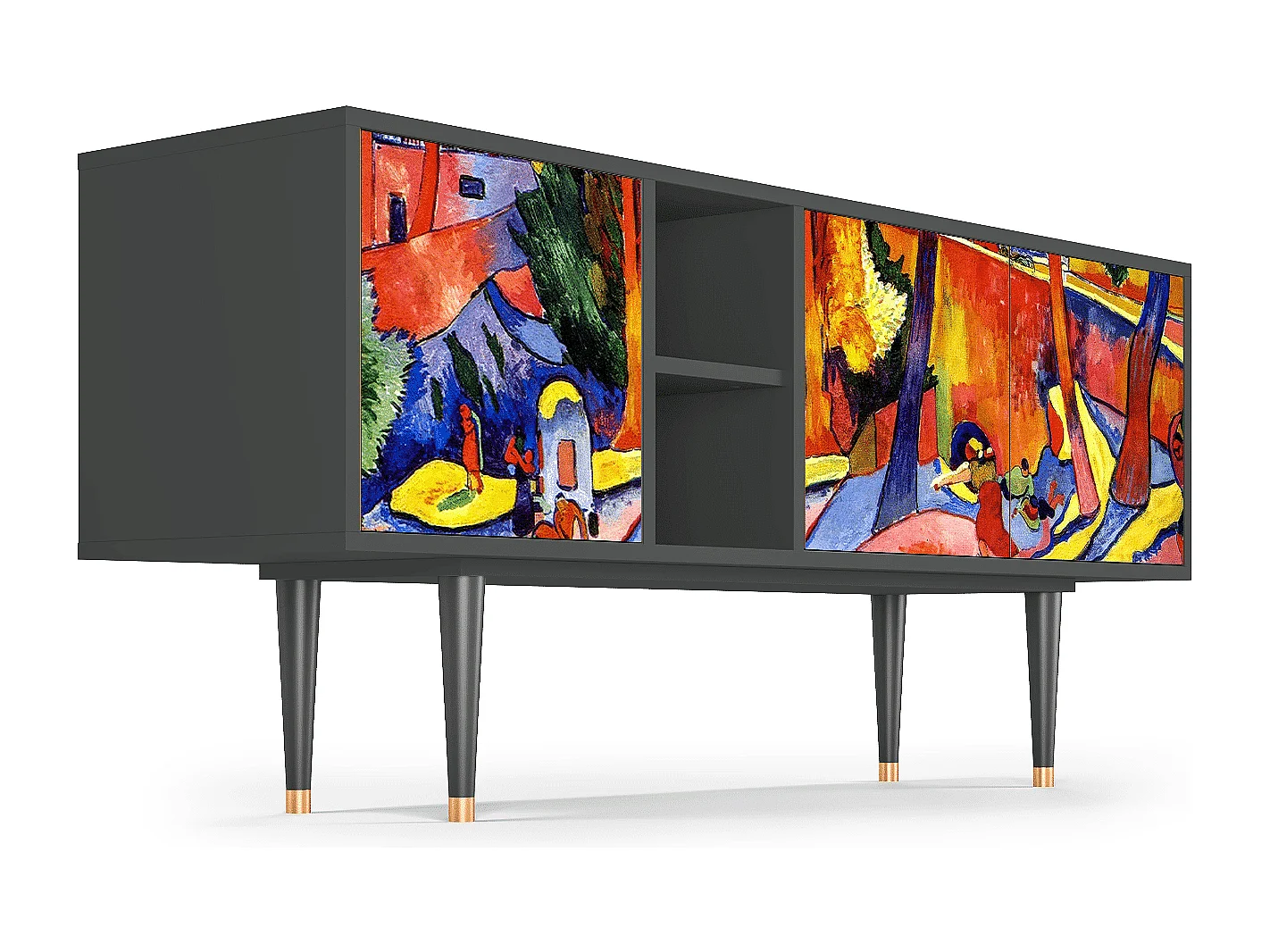 Mobile TV - 150х69х41 cm - T5 - The Turning Road, Antracite