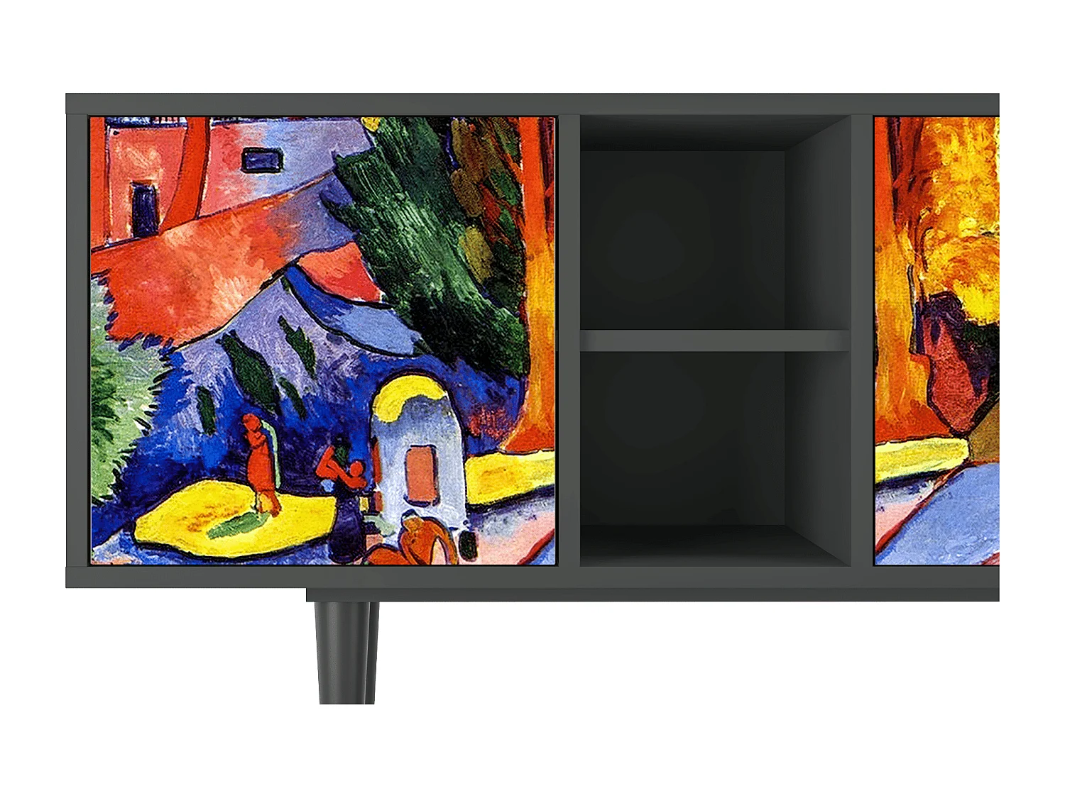 Mobile TV - 150х69х41 cm - T5 - The Turning Road, Antracite