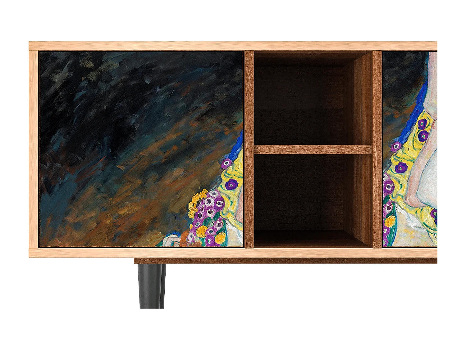 TV-meubel - 150х69х41 cm - T5 - The Maiden by Klimt, Walnoot