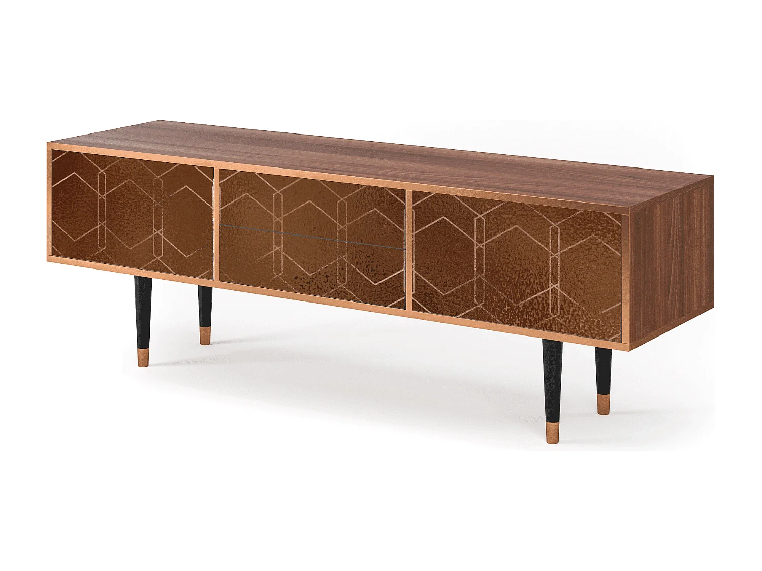 Szafka RTV - 170х59х48 cm - T4 - Chocolate Bar, Orzech