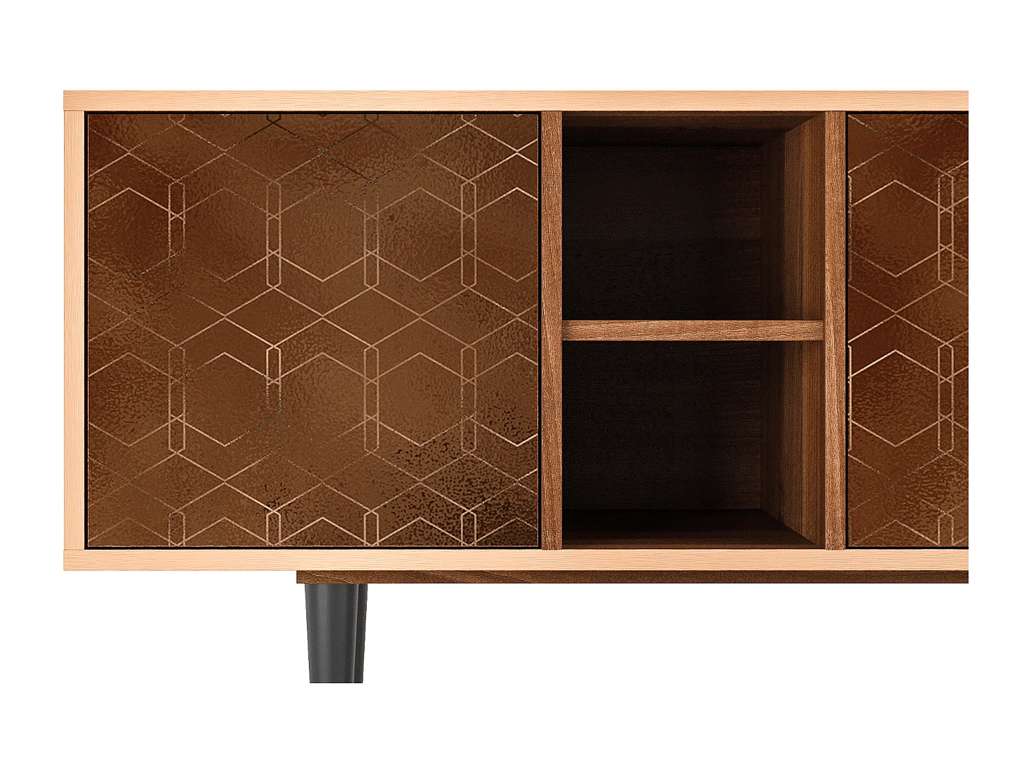 Szafka RTV - 150х69х41 cm - T5 - Chocolate Bar, Orzech