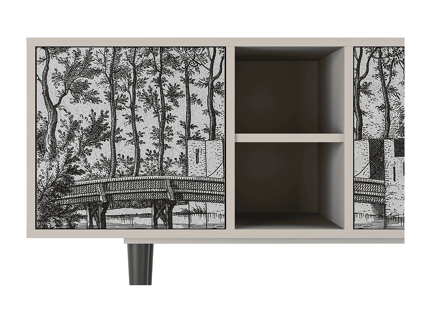 Meuble TV - 150х69х41 cm - T5 - Castle by Breugel, Sable