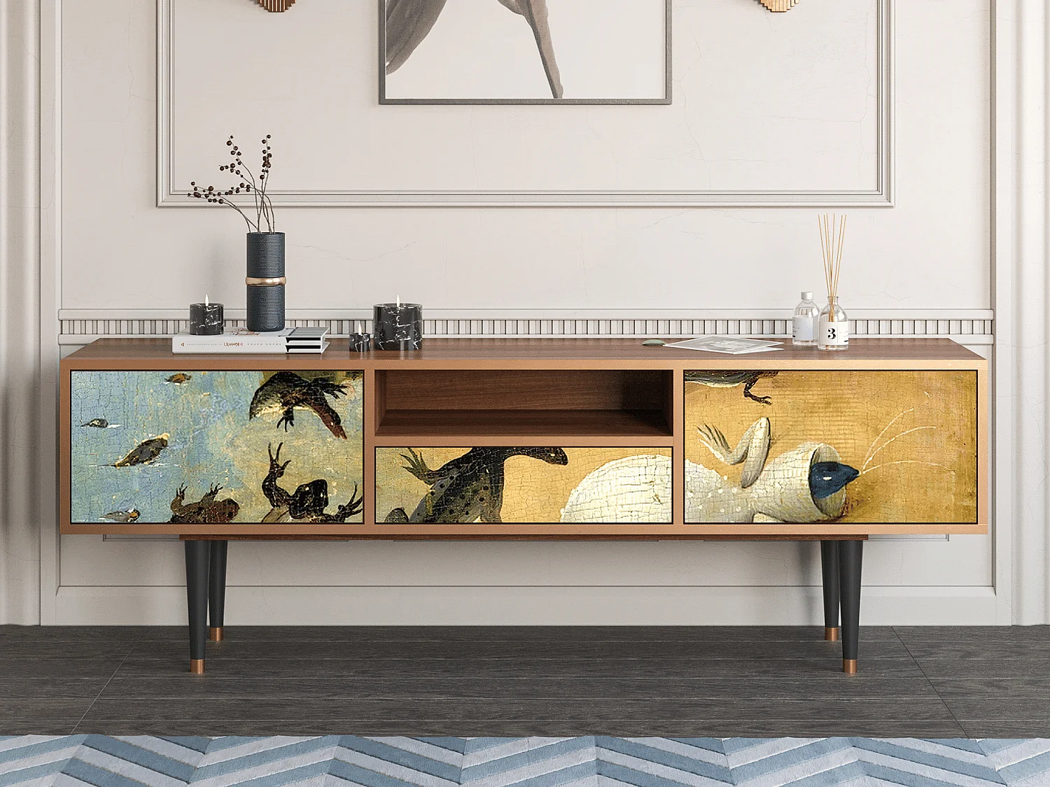 TV-Möbel - 170х59х41 cm - T6 - The Garden by Bosch, Walnuss