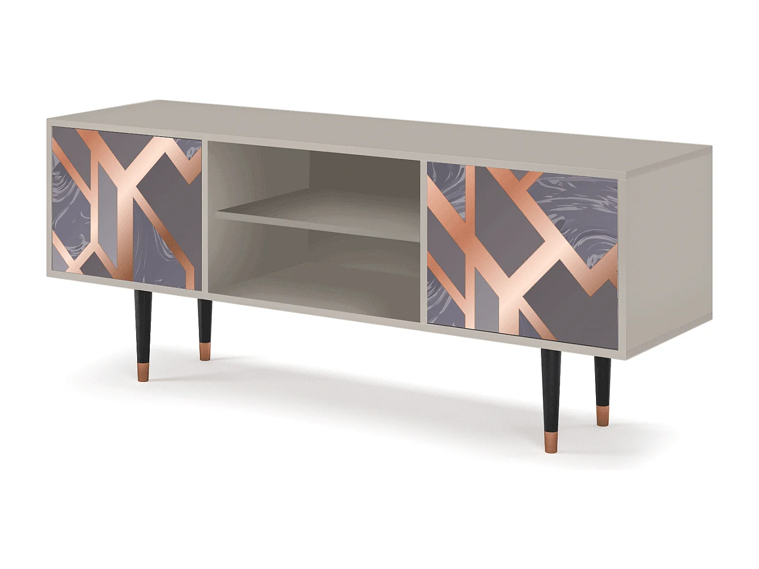 Mueble de TV - 170х69х48 cm - T2 - Taupe Anatomy, Arena