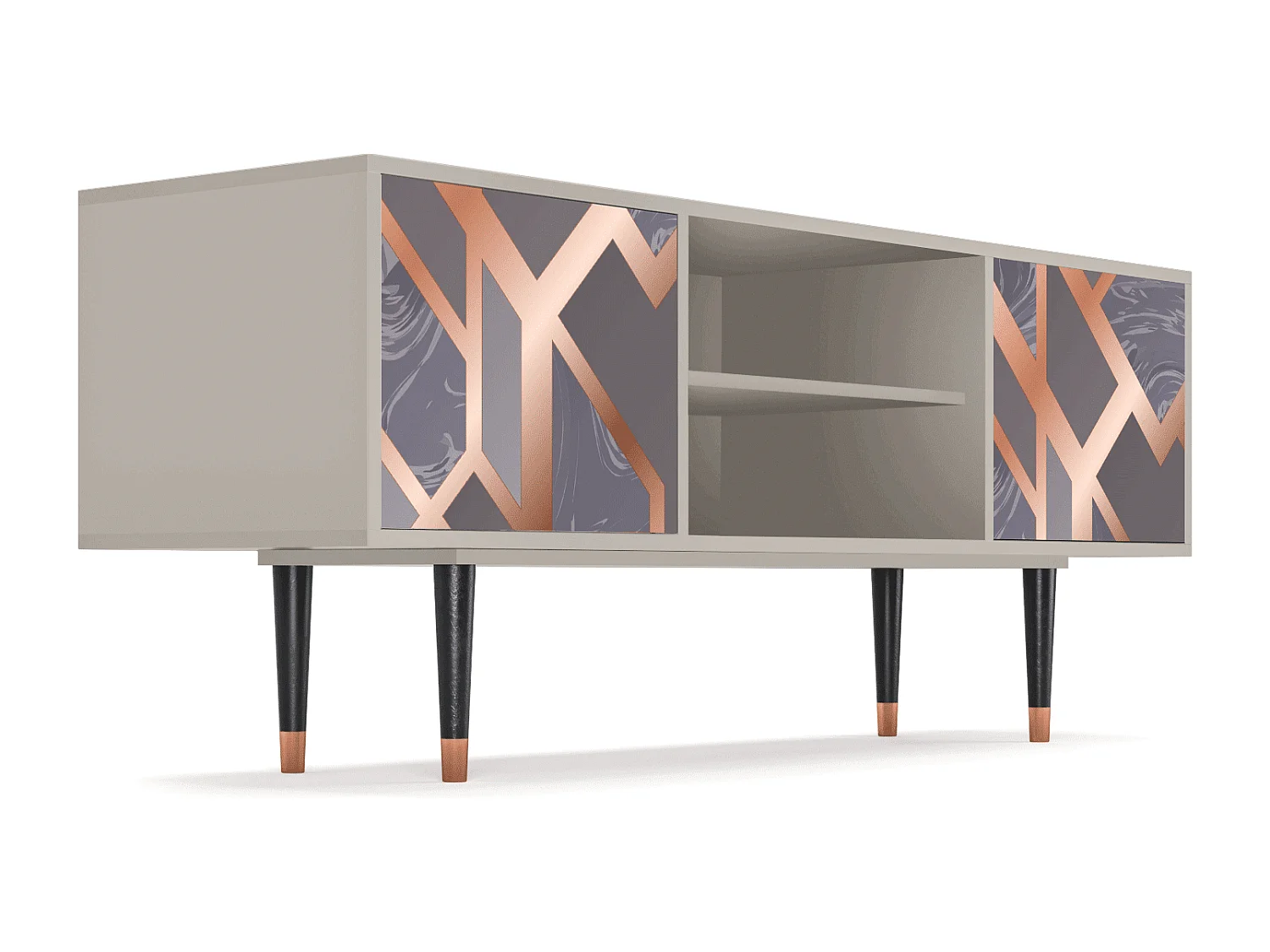 Mueble de TV - 170х69х48 cm - T2 - Taupe Anatomy, Arena