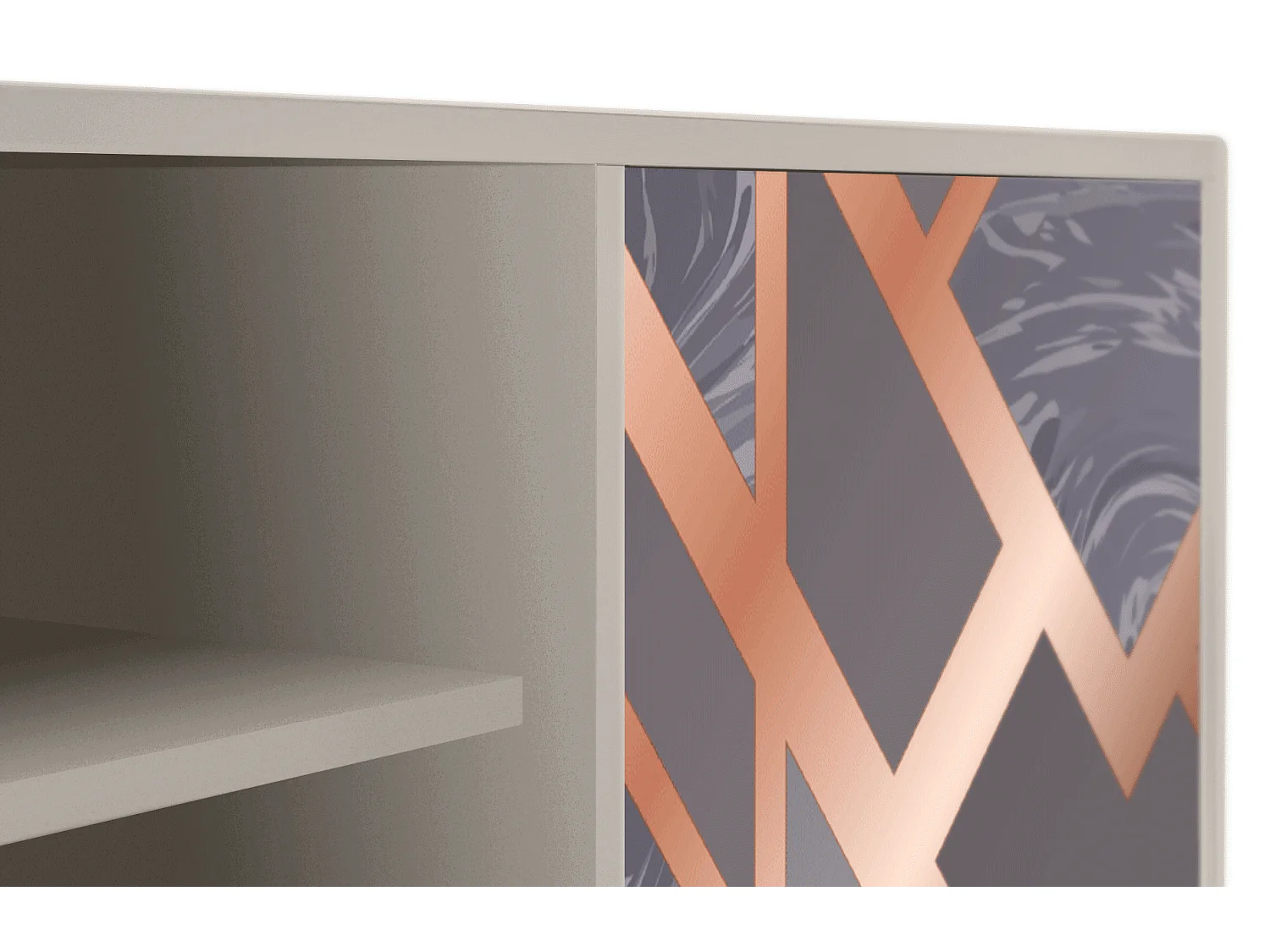 Meuble TV - 170х69х48 cm - T2 - Taupe Anatomy, Sable