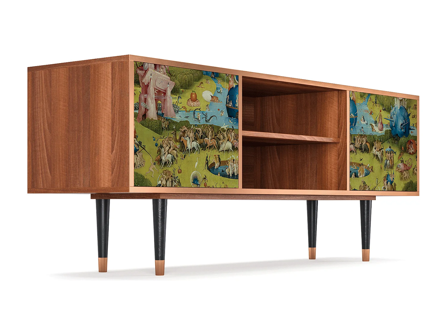 Meuble TV - 170х69х48 cm - T2 - The Garden 2 by Bosch, Noyer