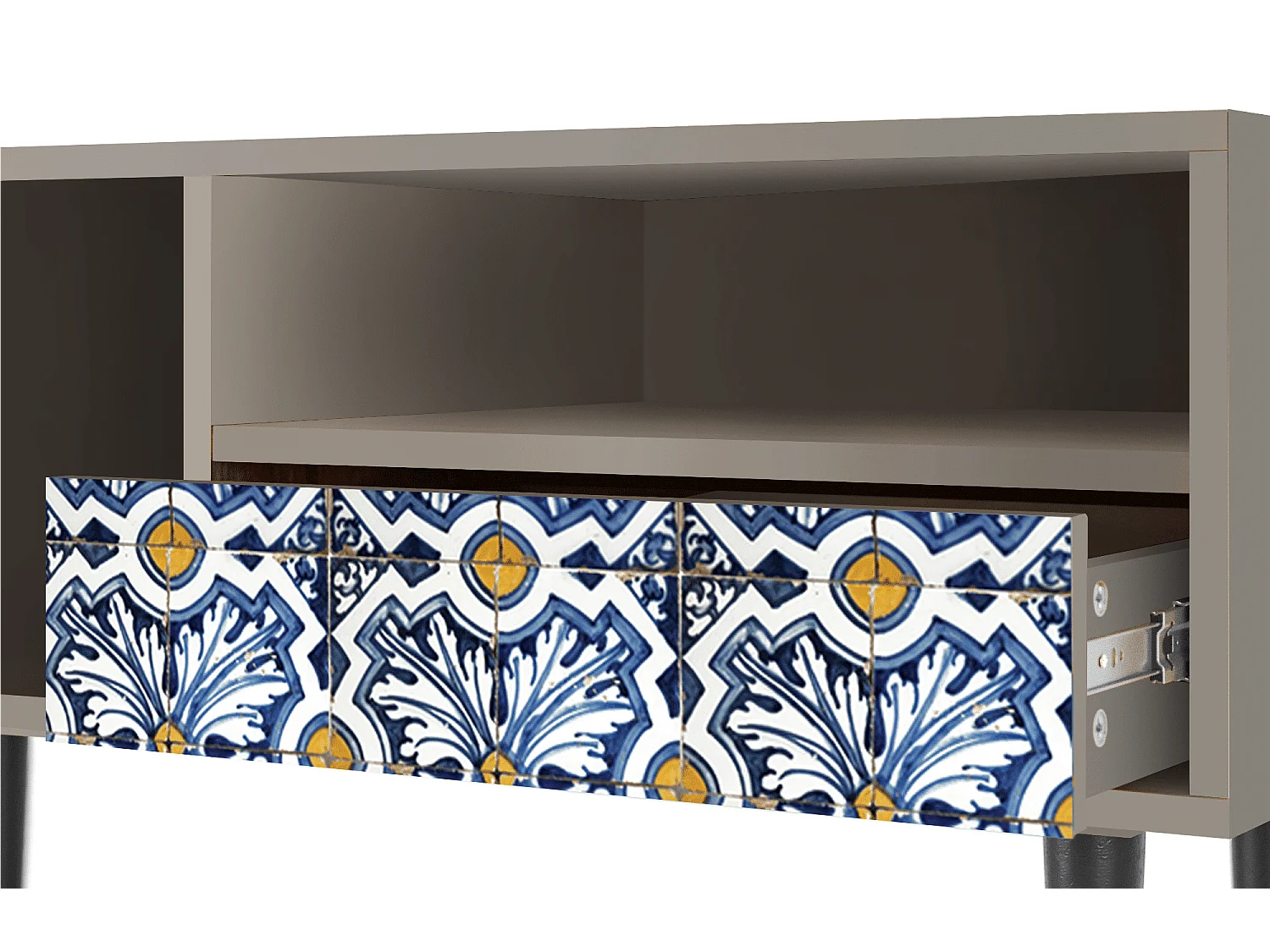 TV-meubel - 115х59х48 cm - T3 - Lovely Cornflowers, Zand