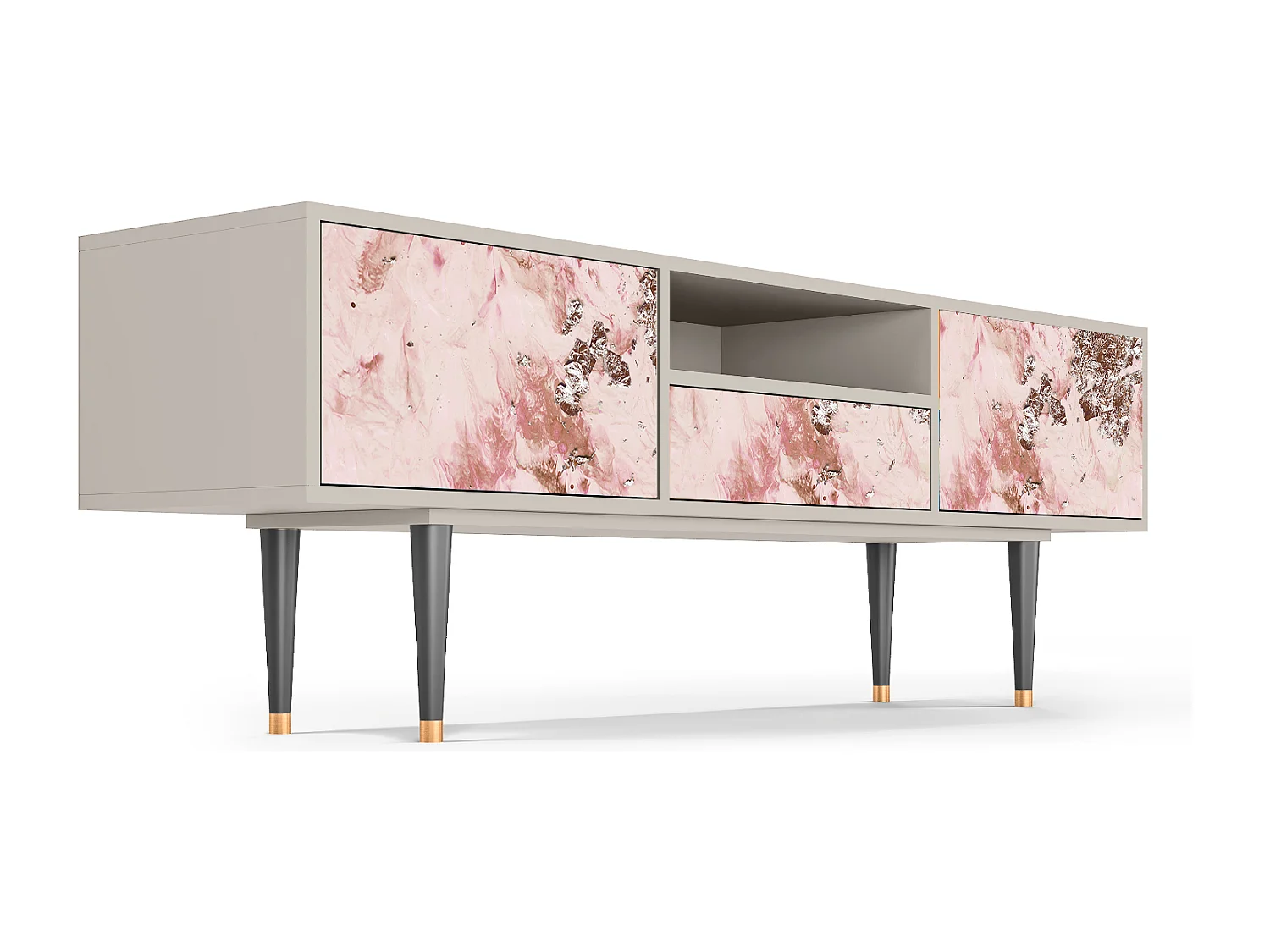 Mueble de TV - 170х59х41 cm - T6 - Cotton Candy, Areia