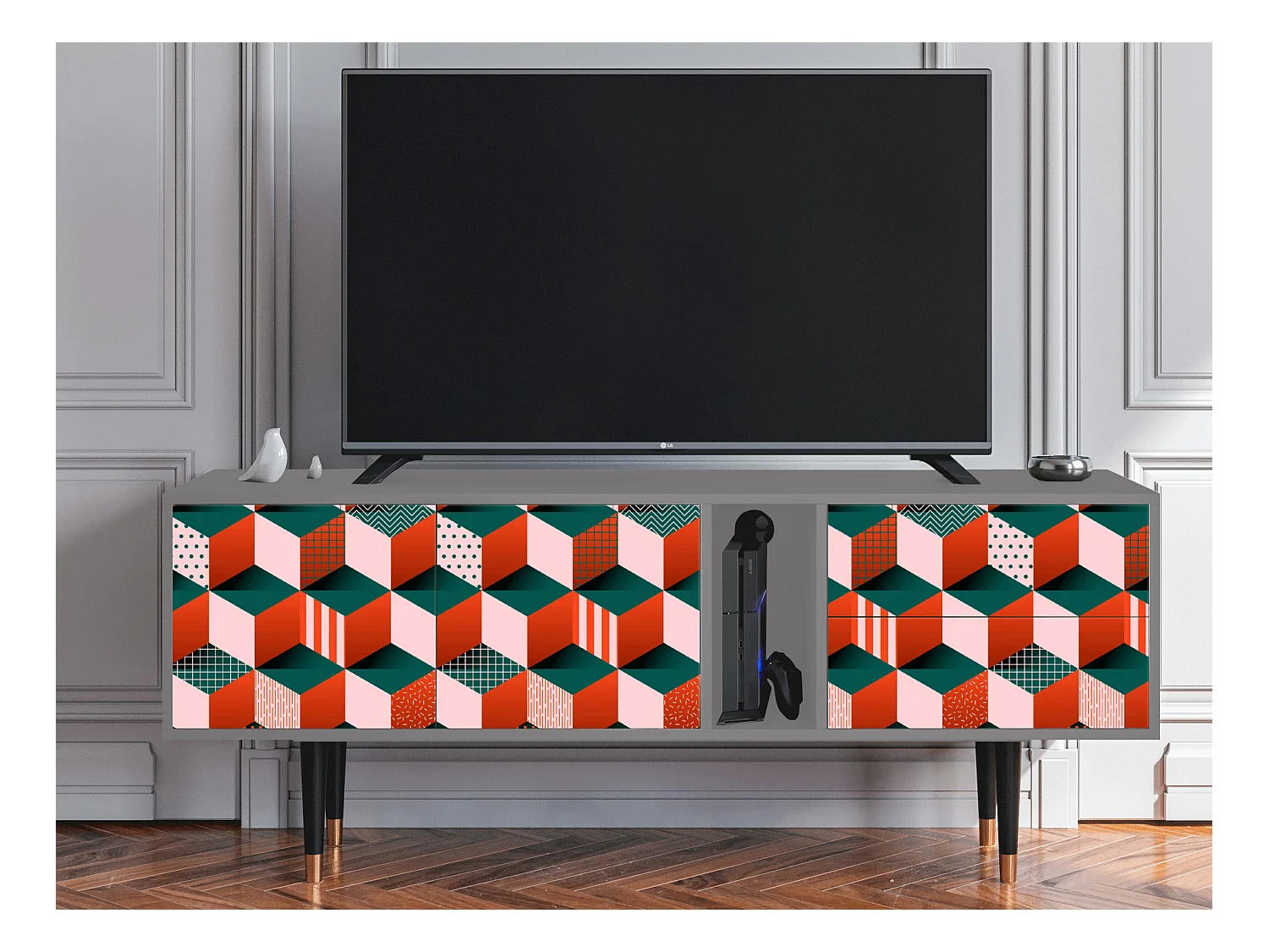 Meuble TV - 170х69х48 cm - T1 - Pepsi-Cola, Gris