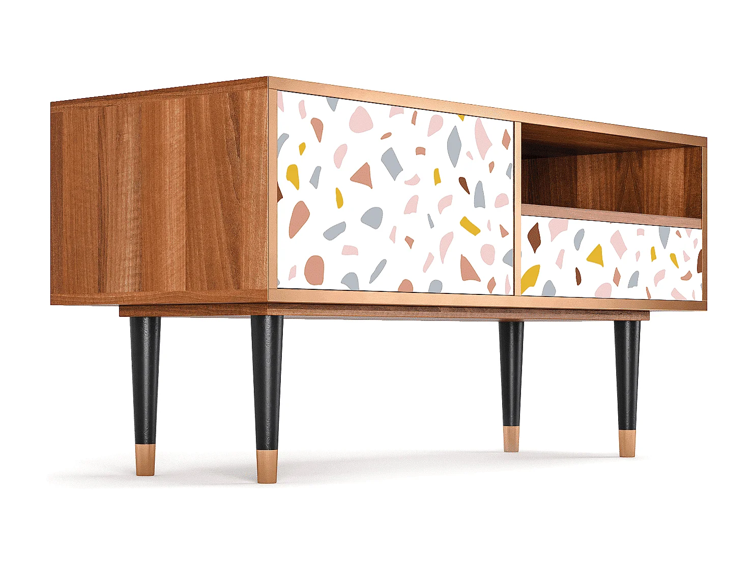 TV-meubel - 115х59х48 cm - T3 - Marmelade Cheese, Walnoot