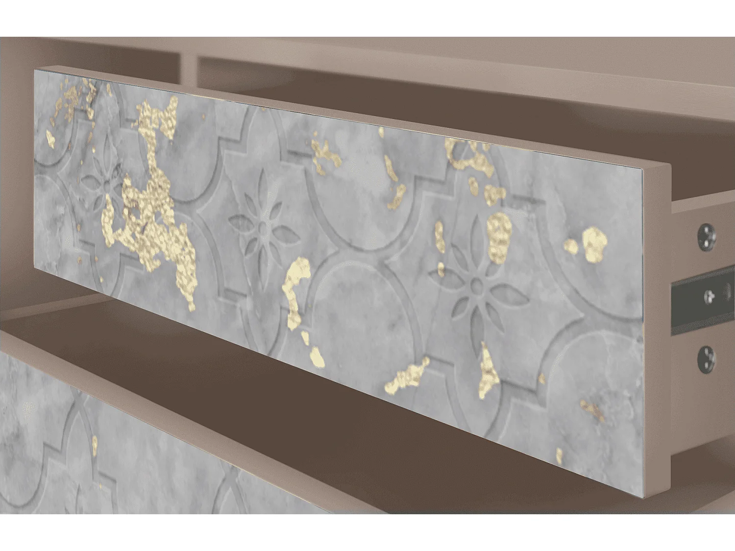 Mueble de TV - 170х59х48 cm - T4 - Mariana Trench, Latte