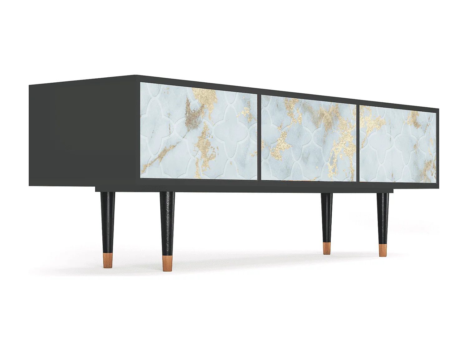 TV-Möbel - 170х59х48 cm - T4 - Golden Waves, Anthrazit