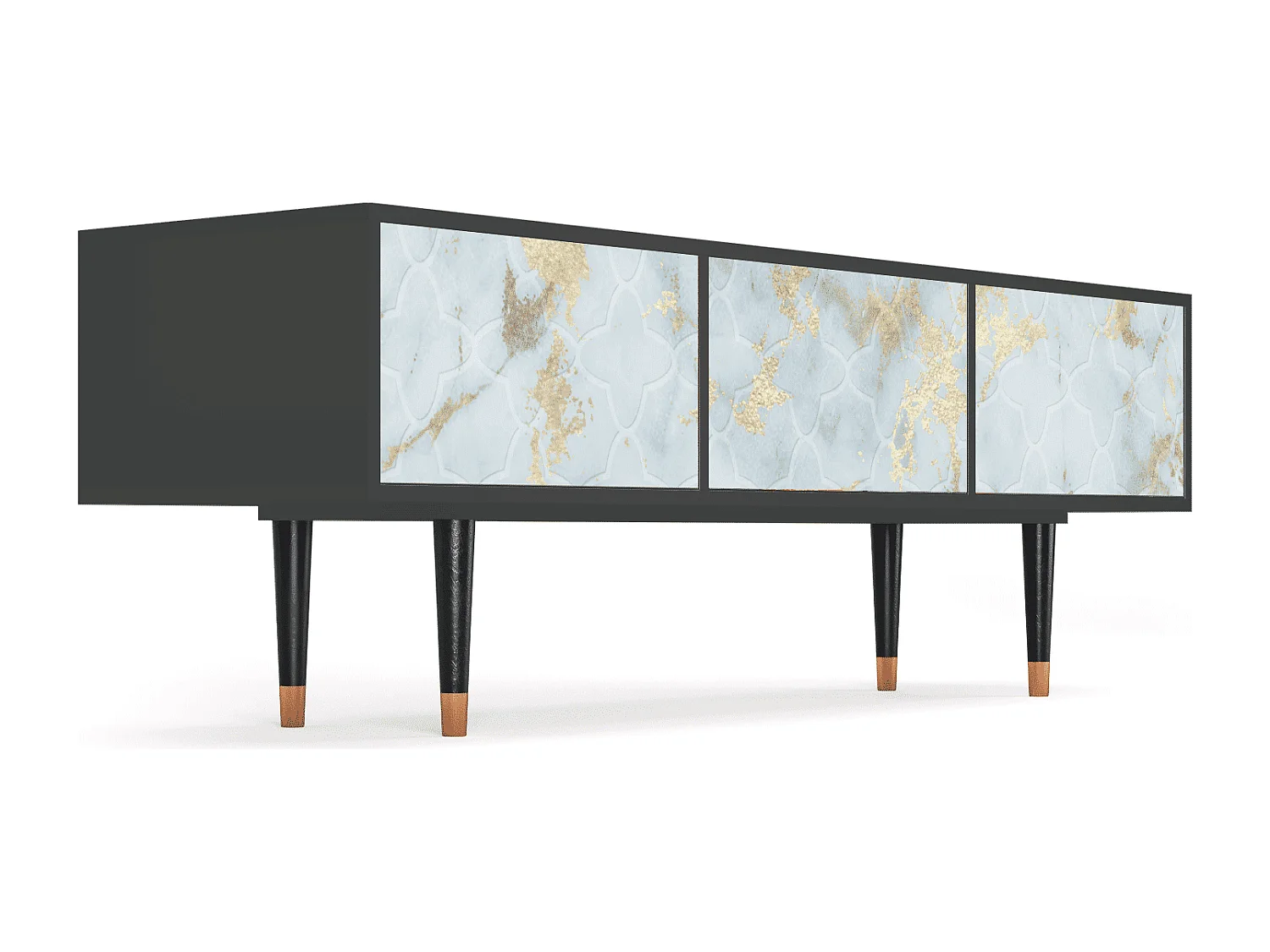 TV-Möbel - 170х59х48 cm - T4 - Golden Waves, Anthrazit