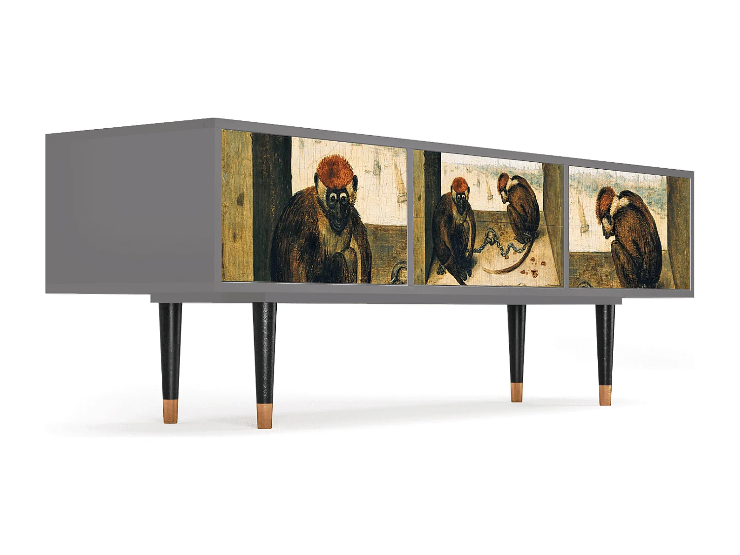 Meuble TV - 170х59х48 cm - T4 - Two Monkeys, Gris