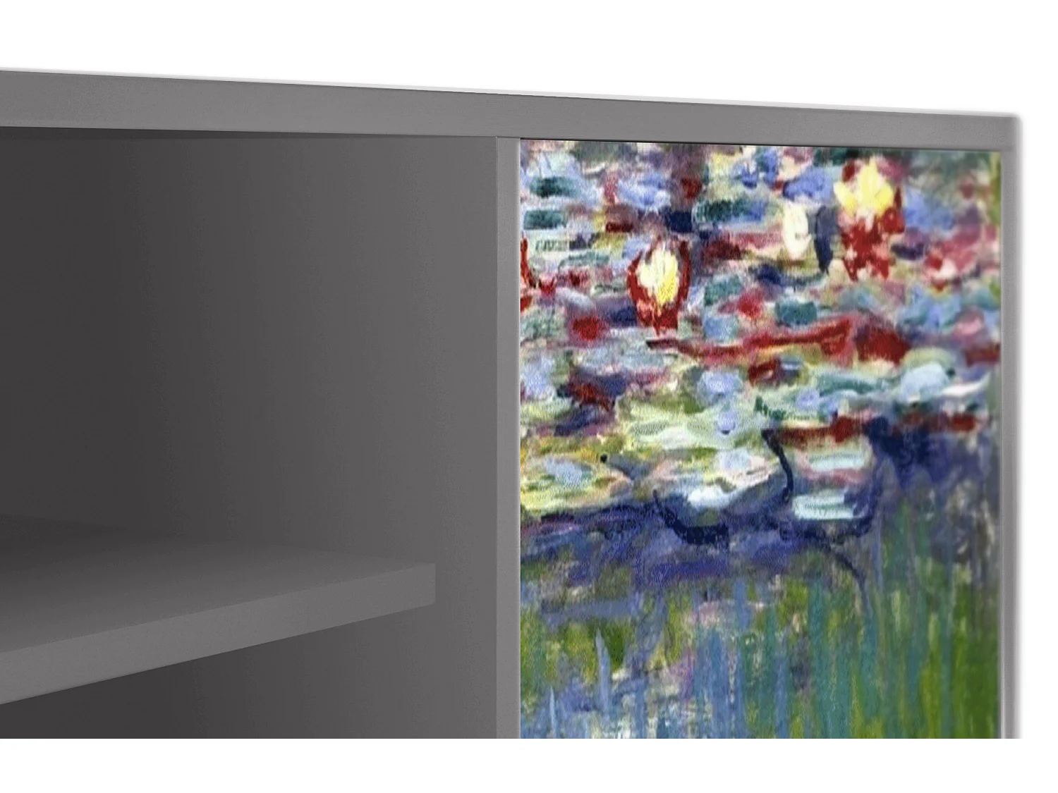 Mueble de TV - 170х69х48 cm - T2 - The water lily pond  , Gris