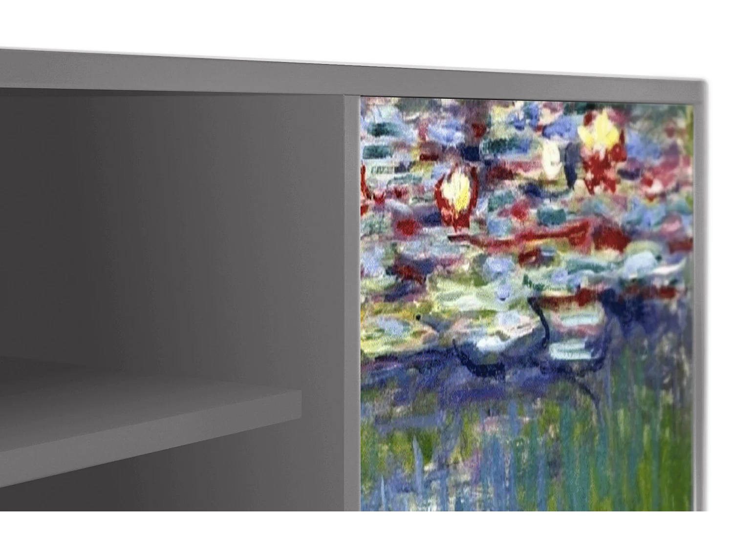 Meuble TV - 170х69х48 cm - T2 - The water lily pond  , Gris
