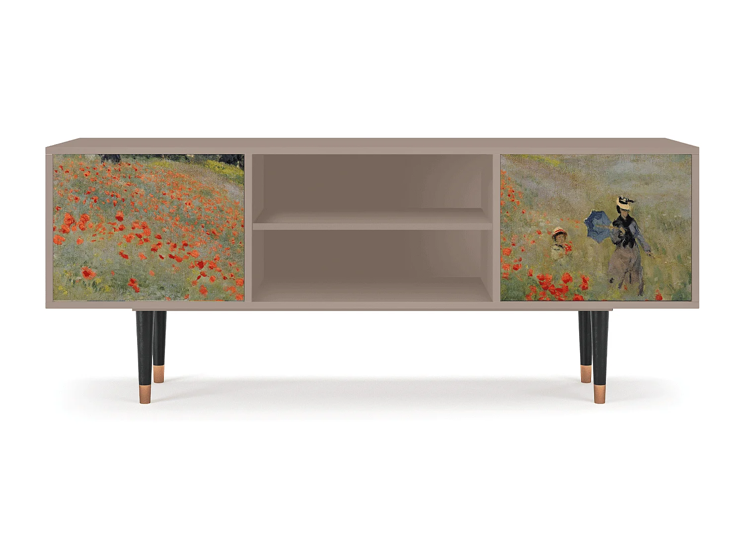 Meuble TV - 170х69х48 cm - T2 - The Poppy Field   , Latte
