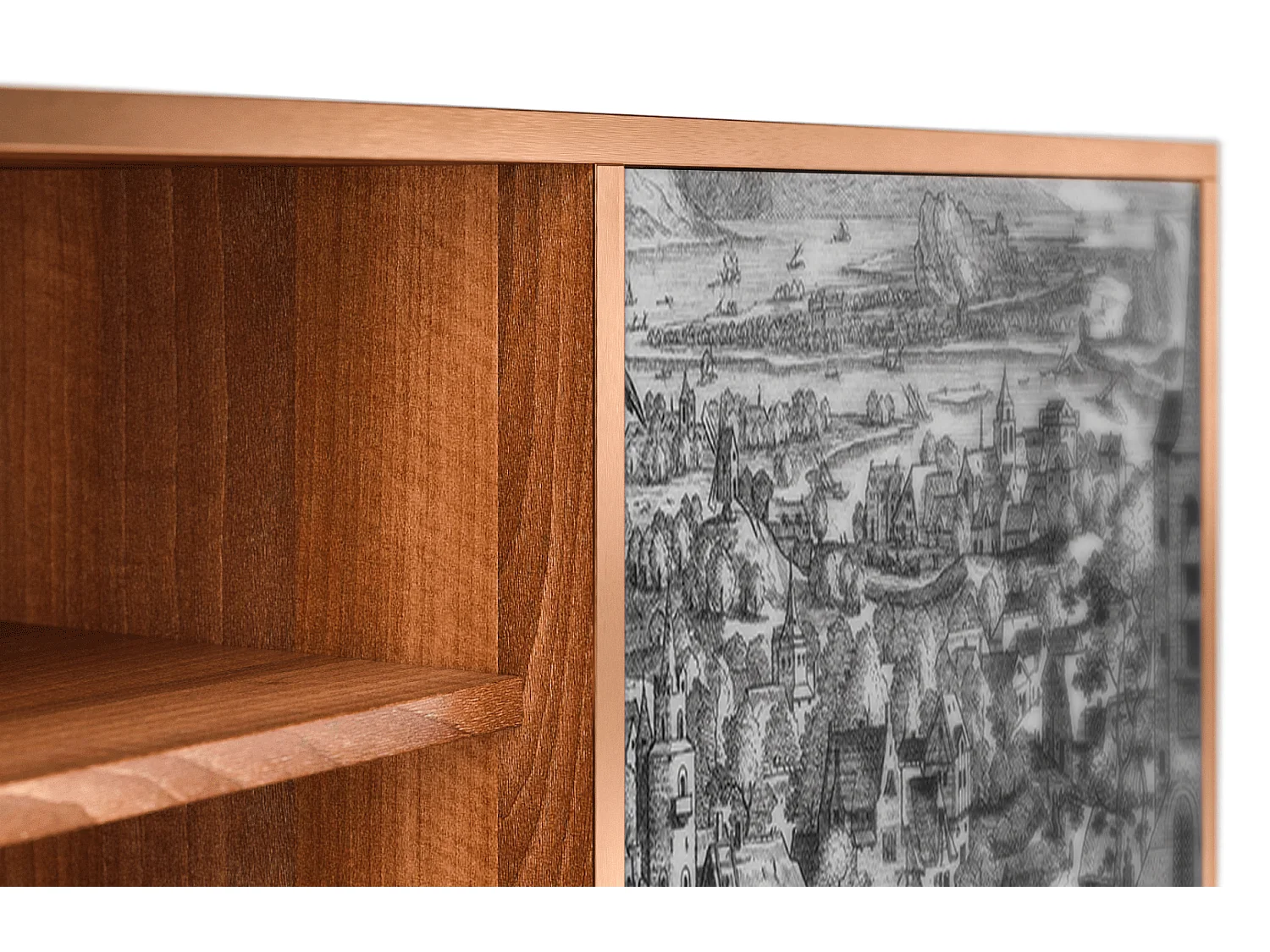 Mueble de TV - 170х69х48 cm - T2 - Departure, Nogal