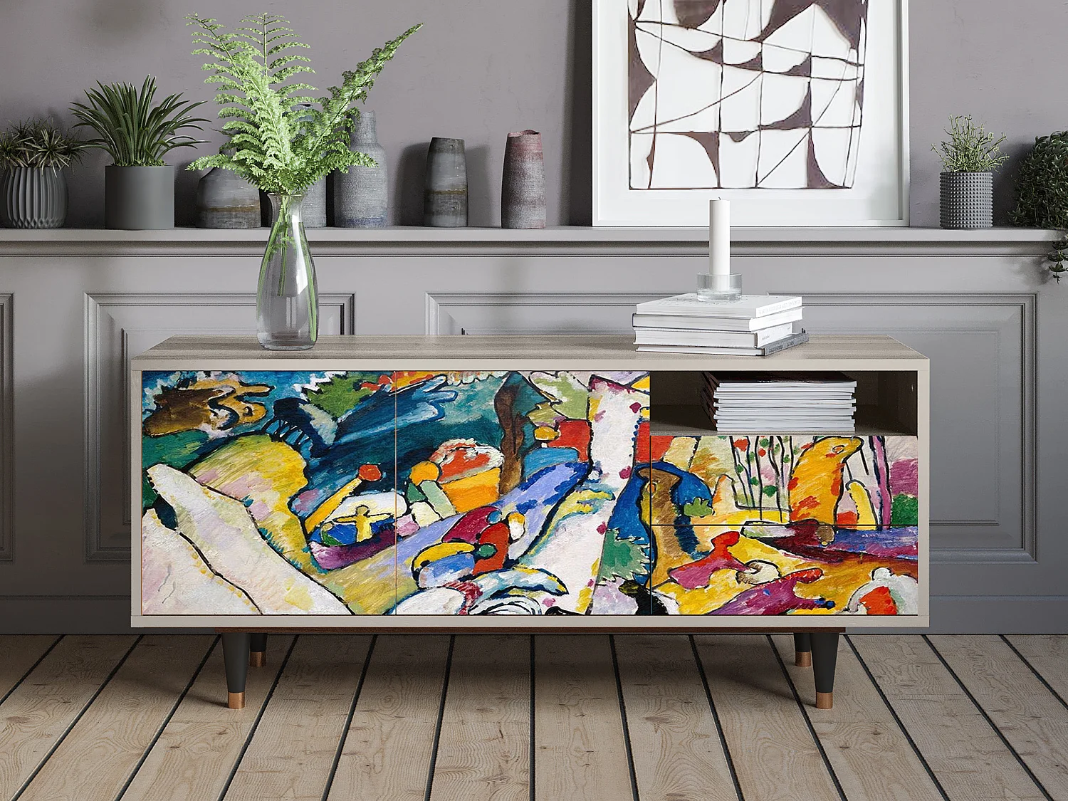 Mueble de TV - 125х56х41 cm - T7 - Improvisation 26  , Arena