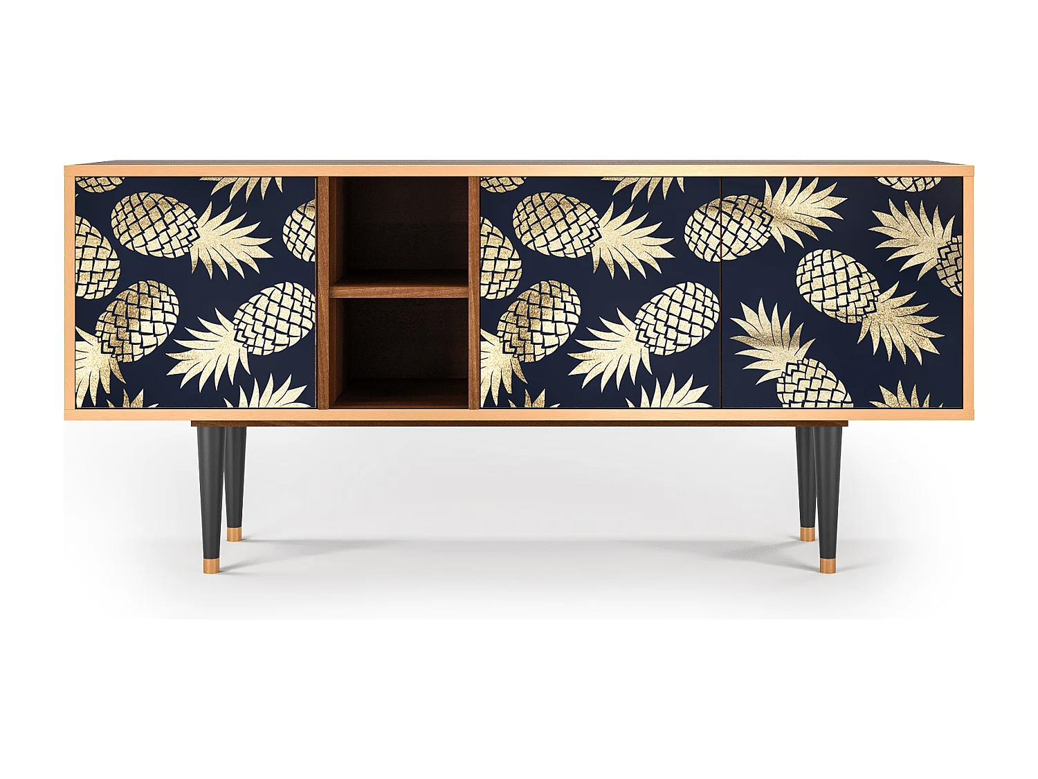 TV-Möbel - 150х69х41 cm - T5 - Sunny Pineaple, Walnuss