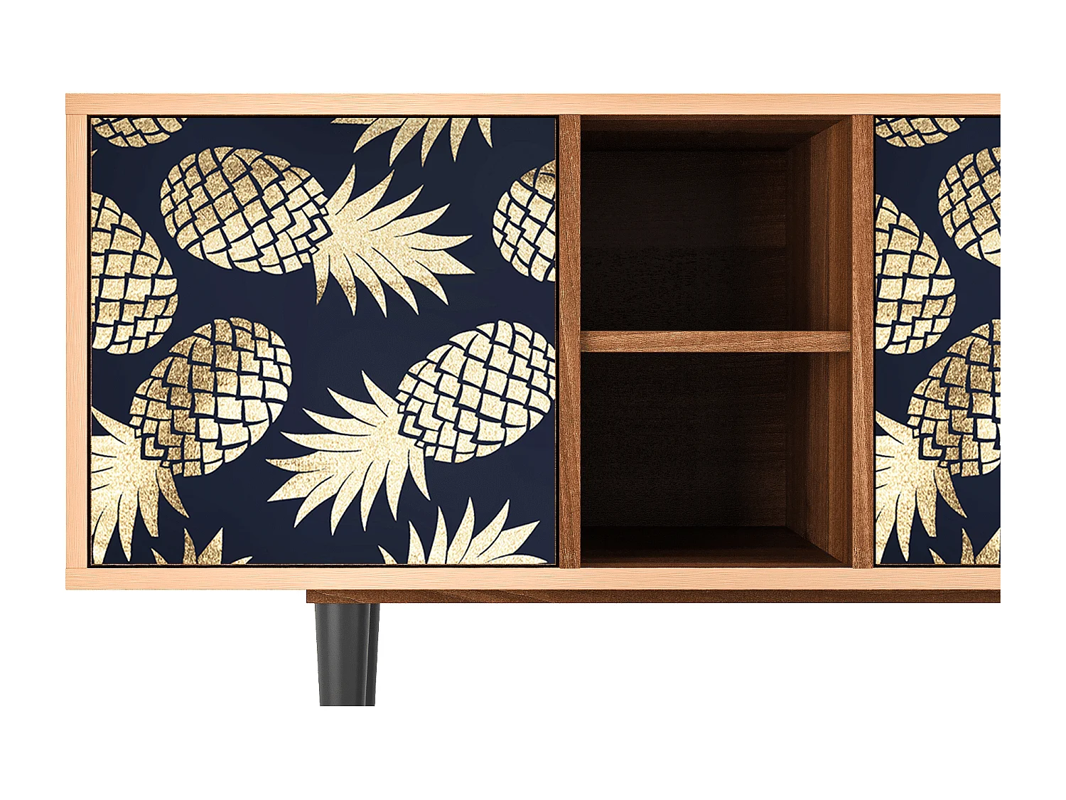 Meuble TV - 150х69х41 cm - T5 - Sunny Pineaple, Noyer