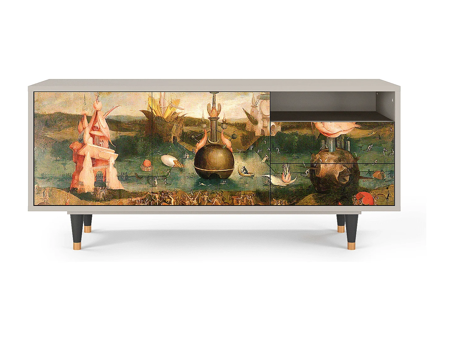 TV-Möbel - 125х56х41 cm - T7 - Garden of Delights , Sand