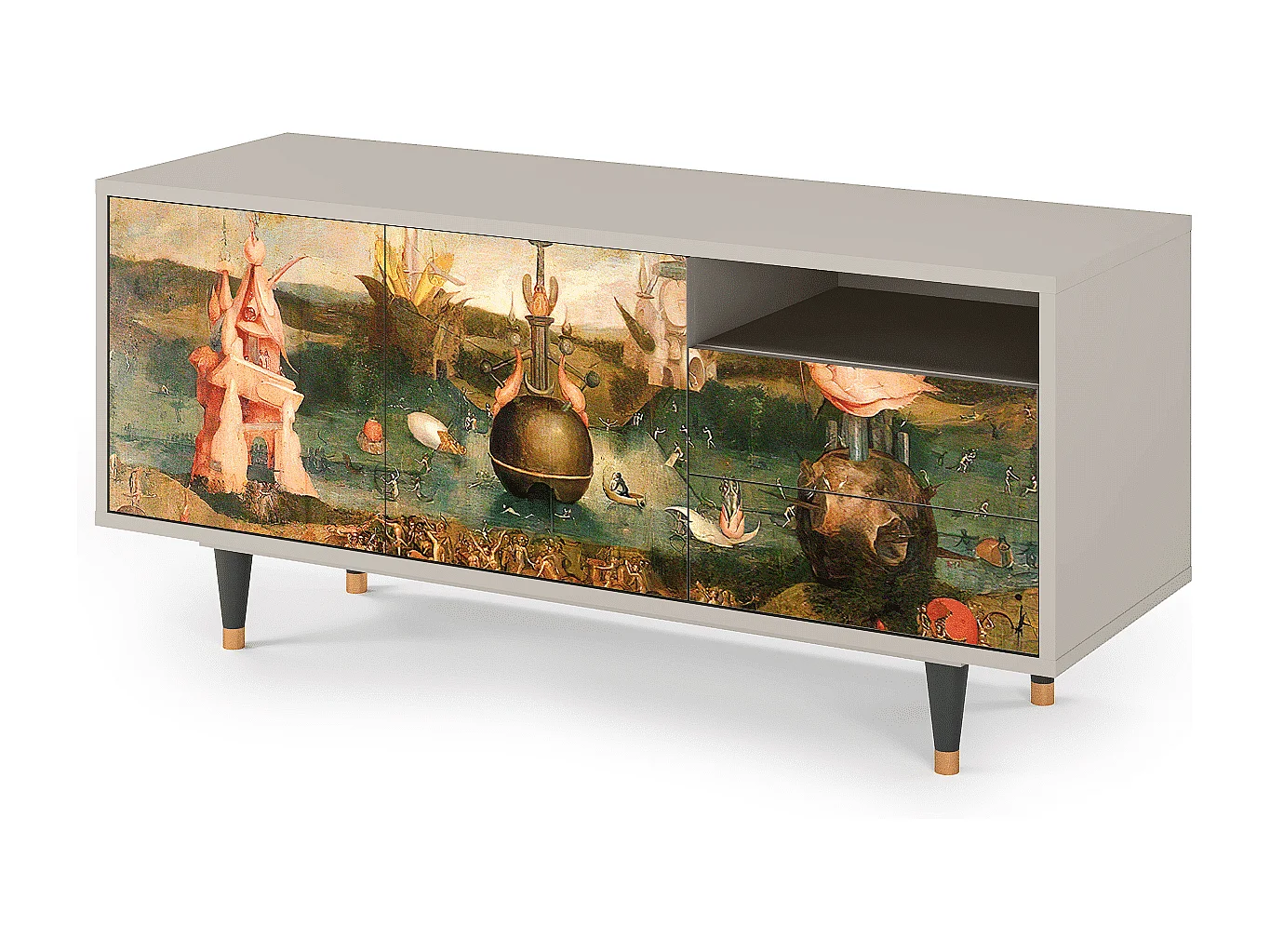 TV-Möbel - 125х56х41 cm - T7 - Garden of Delights , Sand