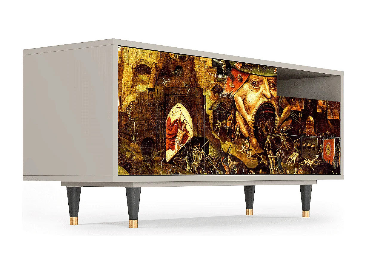 TV-Möbel - 125х56х41 cm - T7 - Garden of Delights , Sand