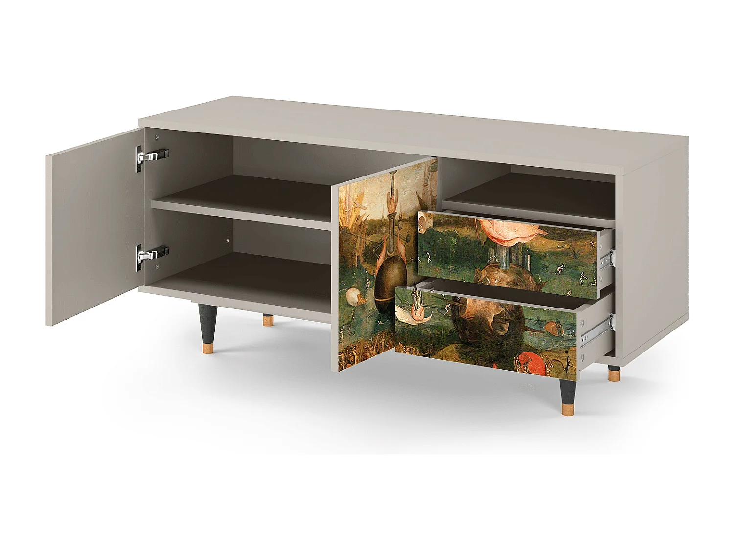 TV-Möbel - 125х56х41 cm - T7 - Garden of Delights , Sand