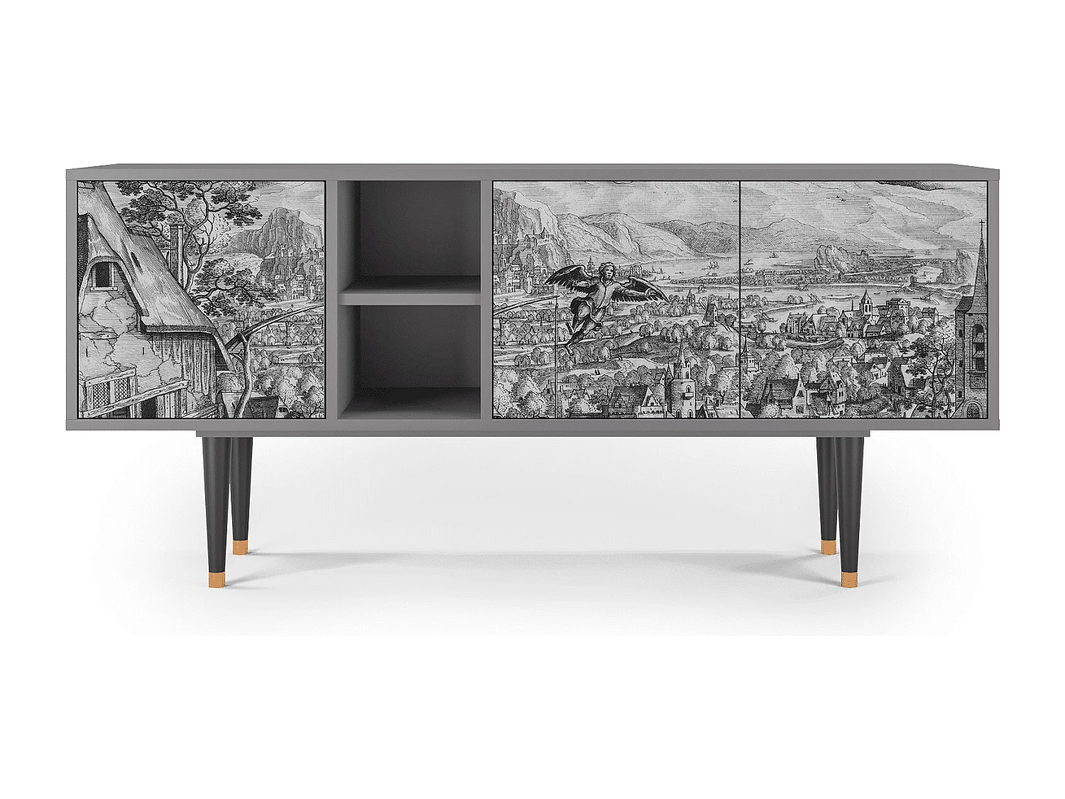 TV-Möbel - 150х69х41 cm - T5 - Departure, Grau