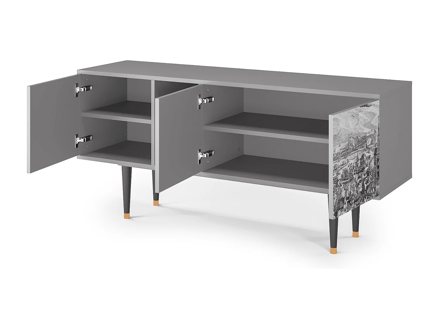 TV-Möbel - 150х69х41 cm - T5 - Departure, Grau