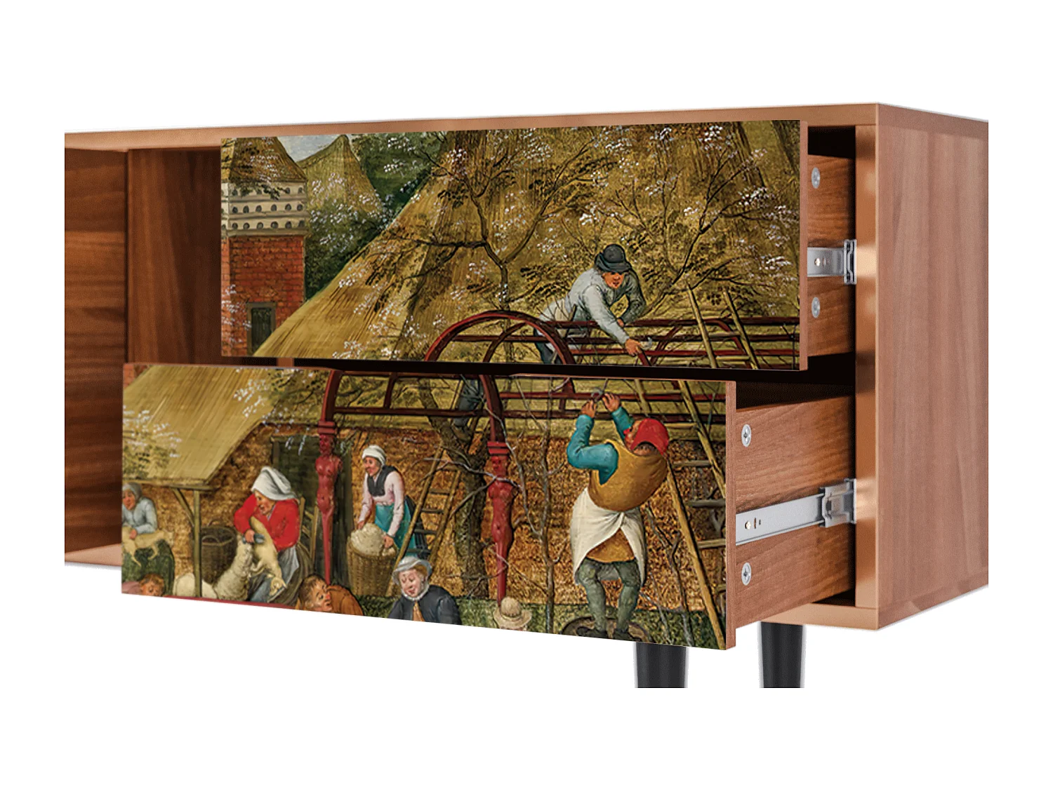 Mueble de TV - 170х69х48 cm - T1 - The Younger - Spring, Nogueira