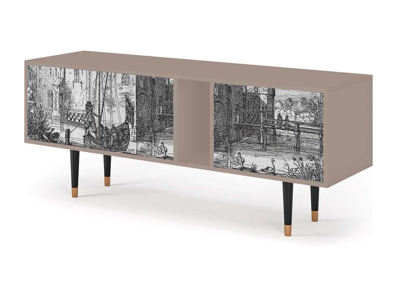 TV-Möbel - 170х69х48 cm - T1 - Castle by Breugel, Latte