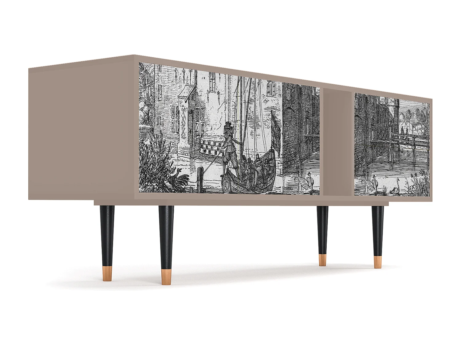 TV-Möbel - 170х69х48 cm - T1 - Castle by Breugel, Latte