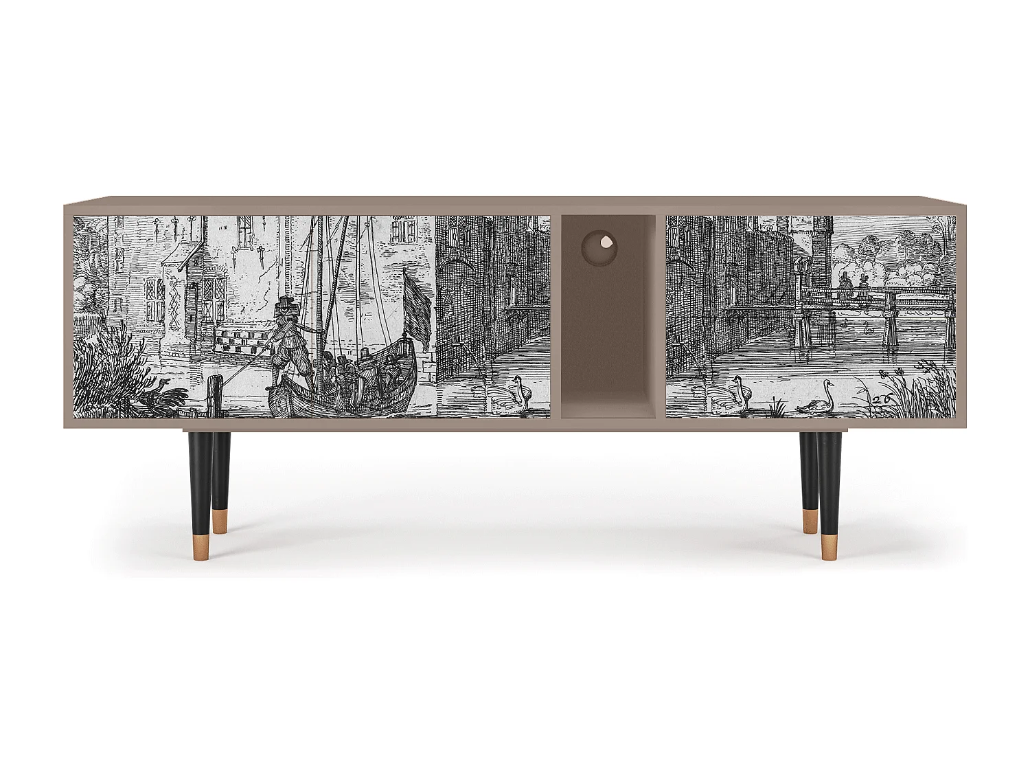 TV-Möbel - 170х69х48 cm - T1 - Castle by Breugel, Latte