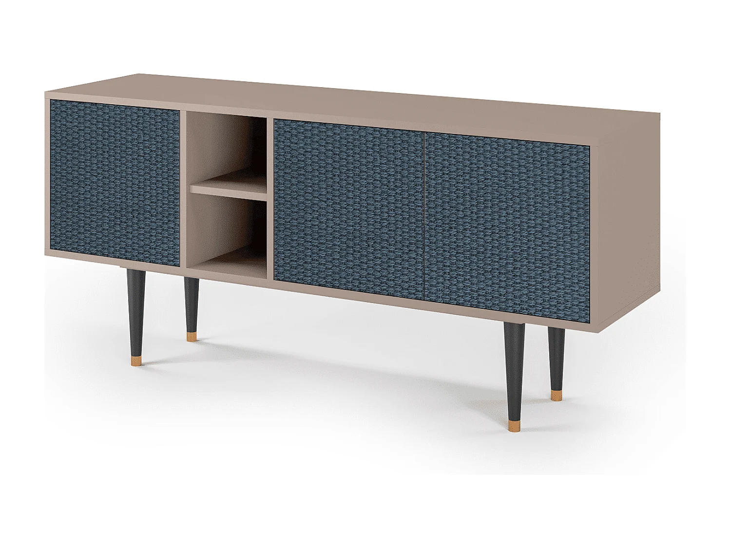 Mobile TV - 150х69х41 cm - T5 - Knitted Pattern, Latte