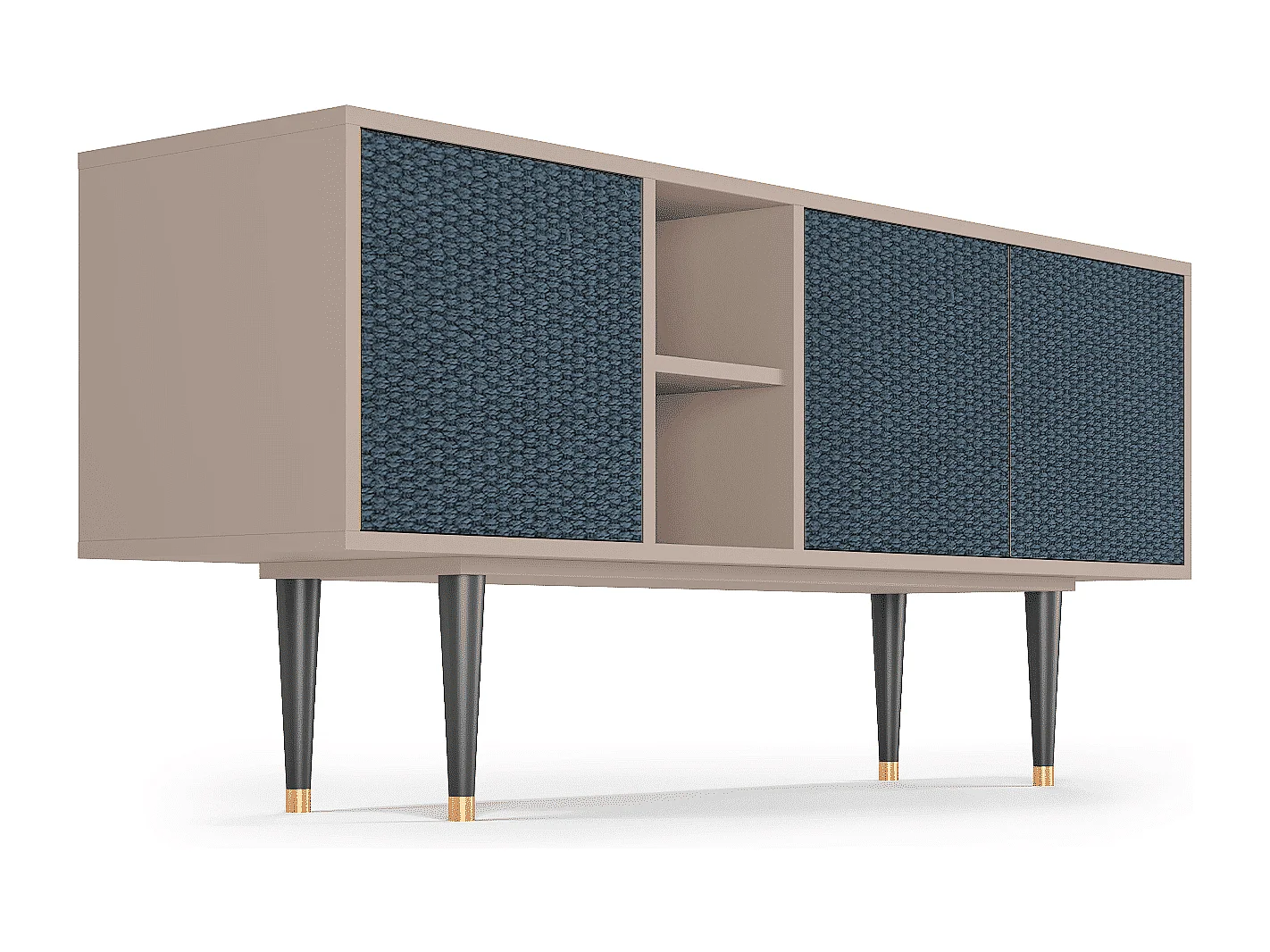 Mobile TV - 150х69х41 cm - T5 - Knitted Pattern, Latte