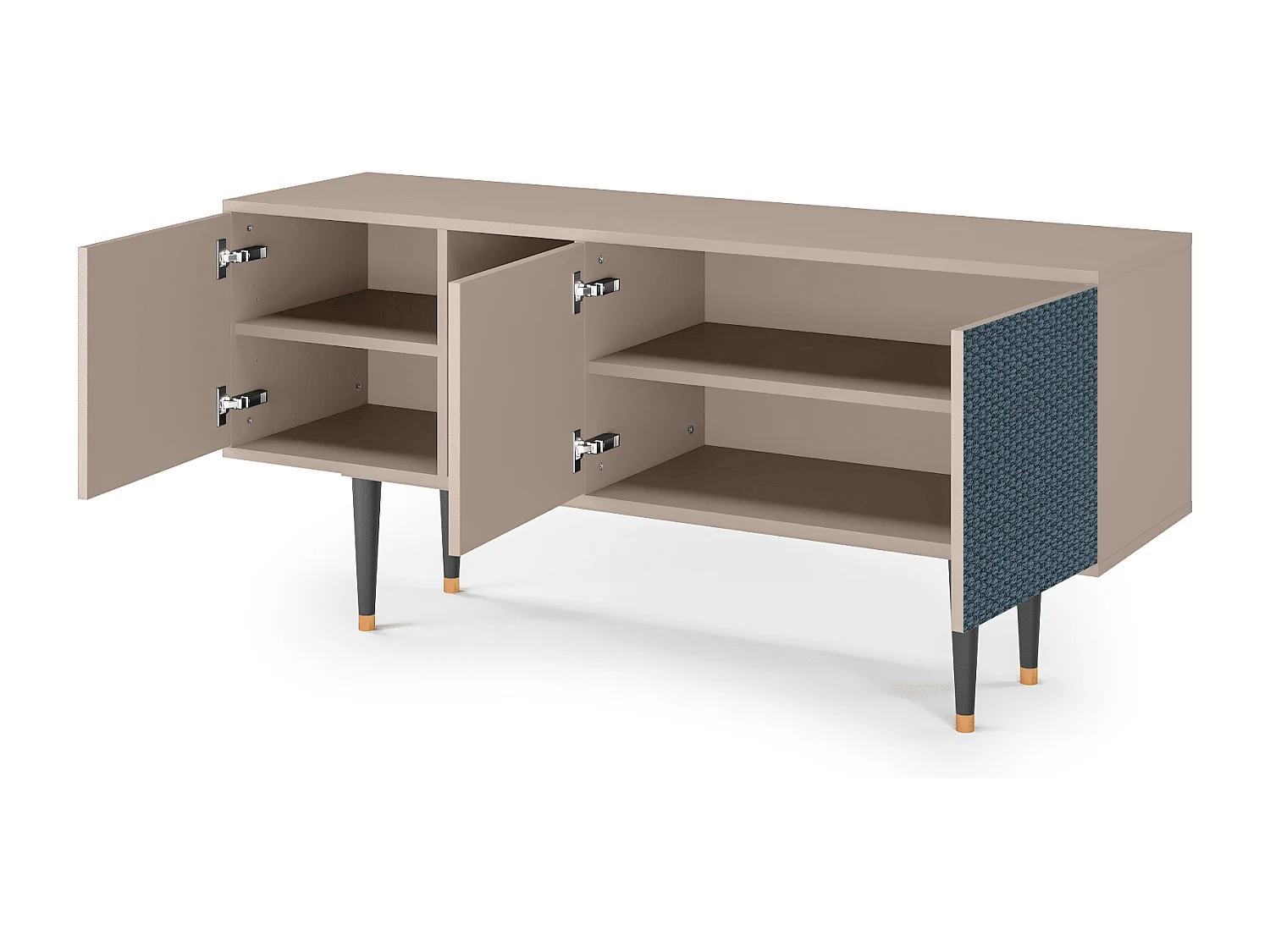 Mobile TV - 150х69х41 cm - T5 - Knitted Pattern, Latte