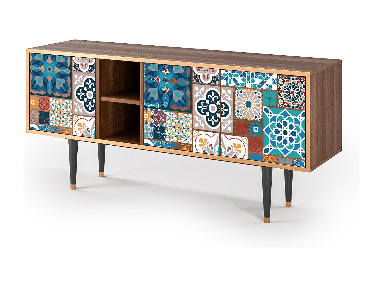 Mobile TV - 150х69х41 cm - T5 - Moroccan Market, Noce