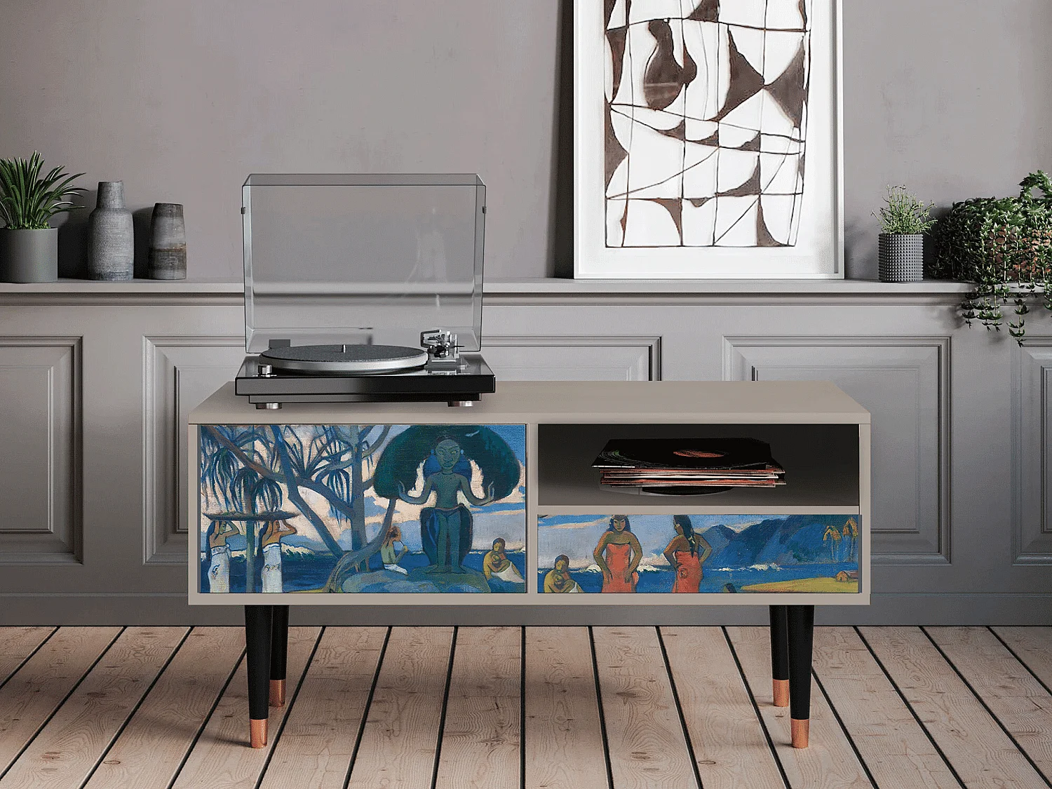 Meuble TV - 115х59х48 cm - T3 - Day of the God, Sable