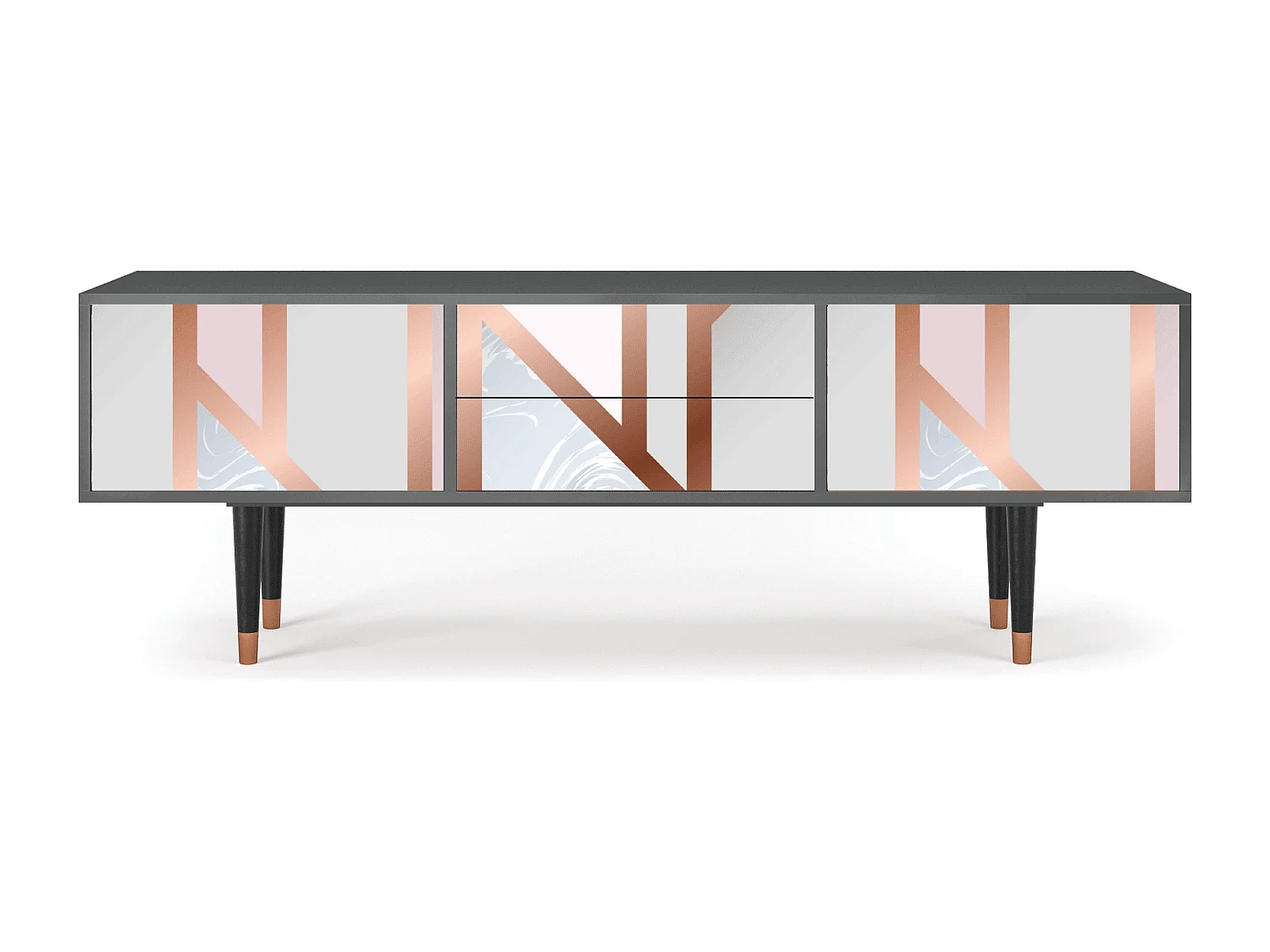 Meuble TV - 170х59х48 cm - T4 - Champagne Story, Anthracite