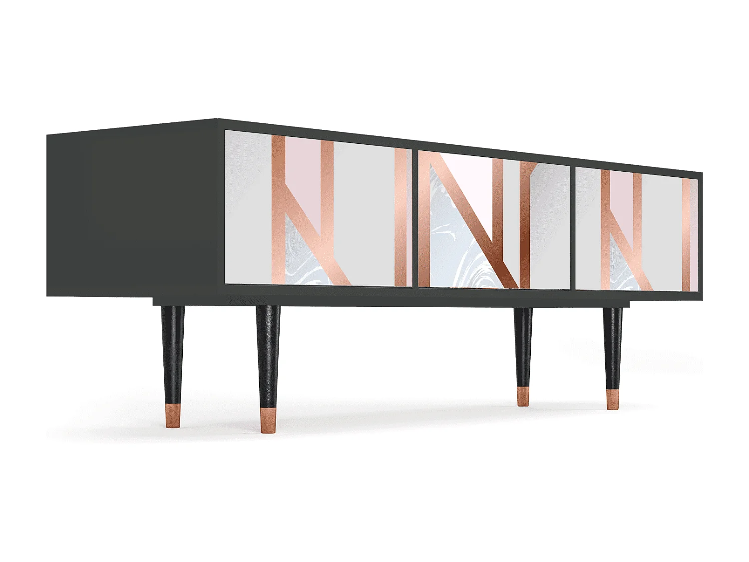 Meuble TV - 170х59х48 cm - T4 - Champagne Story, Anthracite