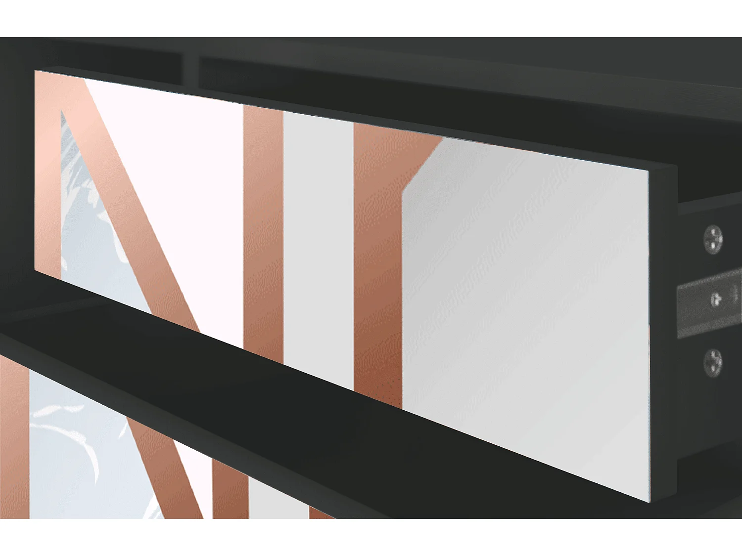 Meuble TV - 170х59х48 cm - T4 - Champagne Story, Anthracite