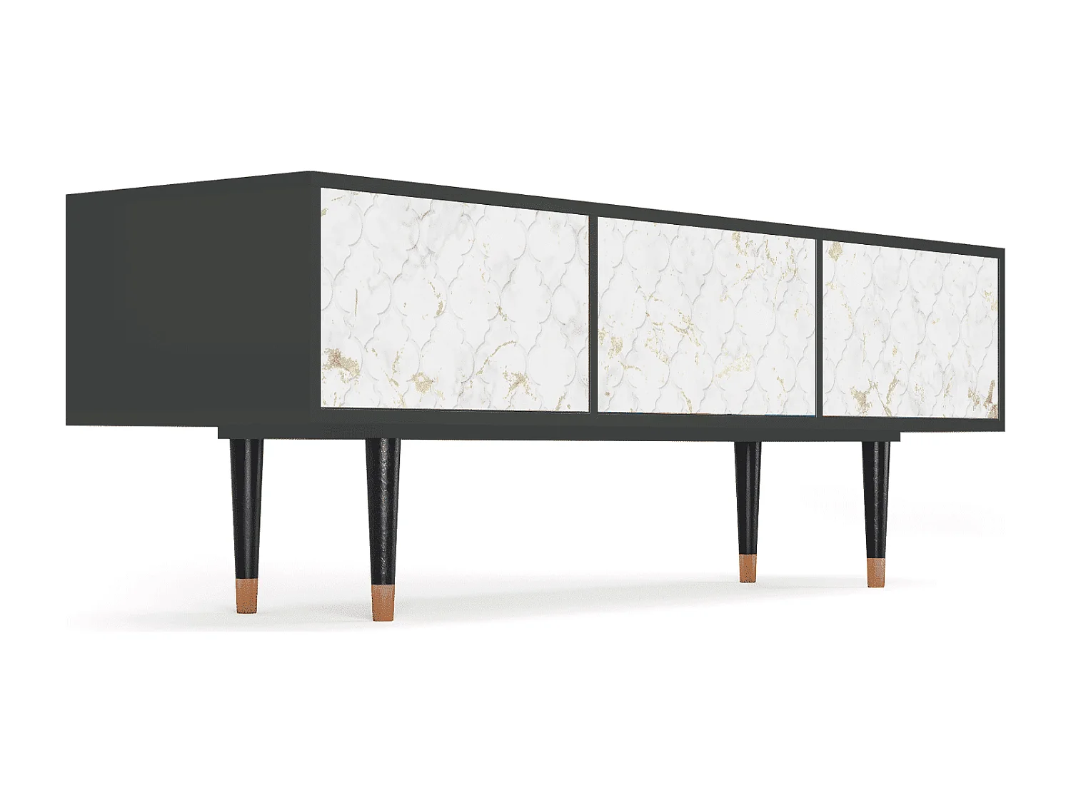 Meuble TV - 170х59х48 cm - T4 - Sweet Cotton, Anthracite