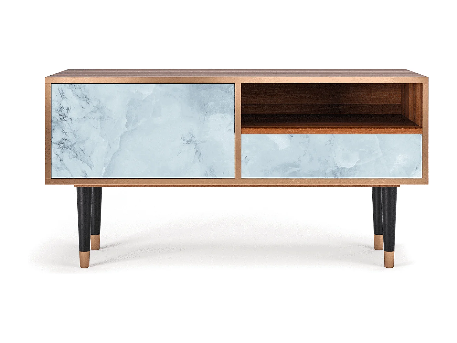 TV-meubel - 115х59х48 cm - T3 - Glacial Colour, Walnoot